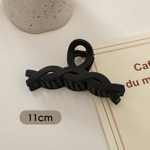 Load image into Gallery viewer, Simple Black Frosted Hairpin Hair Claw Clip Solid Color Multishaped Durable Headwear Hair Clip Hair Accessory for Women

