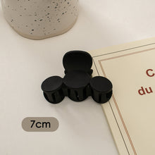 Load image into Gallery viewer, Simple Black Frosted Hairpin Hair Claw Clip Solid Color Multishaped Durable Headwear Hair Clip Hair Accessory for Women
