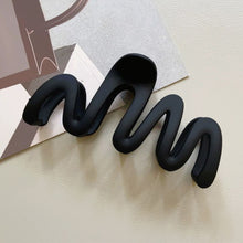 Load image into Gallery viewer, Simple Niche Curvilinear Shape Hairpin Hair Claw Clip Solid Color Durable Headwear Hair Clip Hair Accessory for Women
