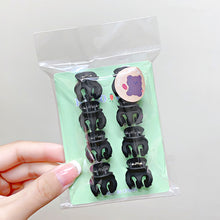 Load image into Gallery viewer, 8pcs/set Black Mini Hair Clip Lovely Bangs Hairpin Hair Claw Clip Versatile Solid Color Headwear Hair Accessories
