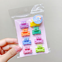 Load image into Gallery viewer, 8pcs/set Colorful Mini Hair Clip Lovely Bangs Hairpin Hair Claw Clip Versatile Fashionable Headwear Hair Accessories
