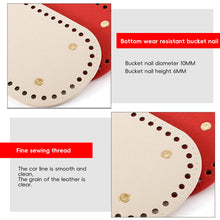 Load image into Gallery viewer, Oval PU Leather Bag Bottom Soft Wear-resistant Handmade DIY Bag Bottom Multicolor Exquisite Workmanship Bag Accessories
