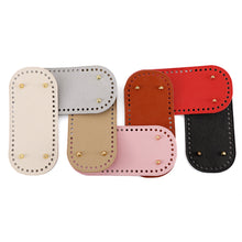 Load image into Gallery viewer, Oval PU Leather Bag Bottom Soft Wear-resistant Handmade DIY Bag Bottom Multicolor Exquisite Workmanship Bag Accessories
