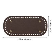 Load image into Gallery viewer, Oval PU Leather Bag Bottom Soft Wear-resistant Handmade DIY Bag Bottom Multicolor Exquisite Workmanship Bag Accessories
