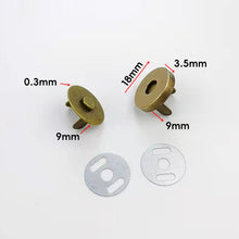 Load image into Gallery viewer, Invisible Magnetic Buttons Stitching Free Installation Antioxidant Durable Metal Magnet Buttons Bags Clothing Accessories
