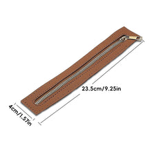 Load image into Gallery viewer, Multicolor PU Leather Hand Stitched Zipper DIY Handmade Bag Zipper Replaceable Soft Leather Zipper Bag Modification Accessory
