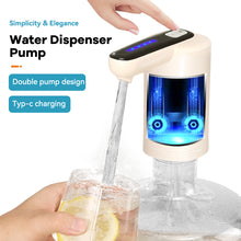 Load image into Gallery viewer, Automatic Electric Water Gallon Pump Drink Dispenser Electric Magic Tap Water Bottle Pump USB Desktop Rechargeable Water Pump
