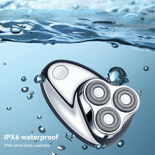 Load image into Gallery viewer, Men Shaving Tool Waterfpfoof Usb Rechargeable Portable Electric Shaver with Led Battery Display Travel Rotary Razor
