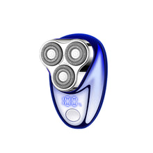 Load image into Gallery viewer, Men Shaving Tool Waterfpfoof Usb Rechargeable Portable Electric Shaver with Led Battery Display Travel Rotary Razor
