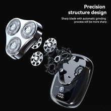Load image into Gallery viewer, Three Blade Head Electric Shaver With Digital Display USB Charging Male Shaving Trimmer Detachable Blade Washable Mini Razor
