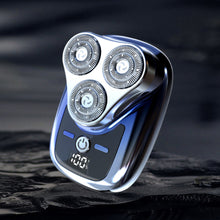 Load image into Gallery viewer, Three Blade Head Electric Shaver With Digital Display USB Charging Male Shaving Trimmer Detachable Blade Washable Mini Razor
