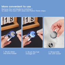 Load image into Gallery viewer, Men Shaving Tool Usb Rechargeable Portable Electric Shaver with Led Battery Display for Men Mini Travel Rotary Razor

