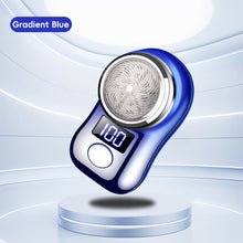 Load image into Gallery viewer, Men Shaving Tool Usb Rechargeable Portable Electric Shaver with Led Battery Display for Men Mini Travel Rotary Razor
