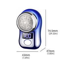 Load image into Gallery viewer, Men Shaving Tool Usb Rechargeable Portable Electric Shaver with Led Battery Display for Men Mini Travel Rotary Razor
