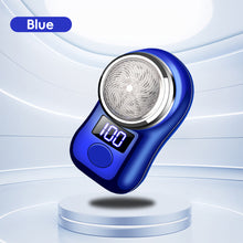 Load image into Gallery viewer, Men Shaving Tool Usb Rechargeable Portable Electric Shaver with Led Battery Display for Men Mini Travel Rotary Razor
