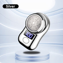 Load image into Gallery viewer, Men Shaving Tool Usb Rechargeable Portable Electric Shaver with Led Battery Display for Men Mini Travel Rotary Razor
