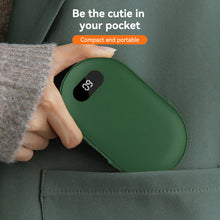 Load image into Gallery viewer, 2in1 USB Rechargeable Winter Hand Warmer Power Bank Mini Hand Warmer Electric Heater Pocket Warmer High-capacity Winter Gift

