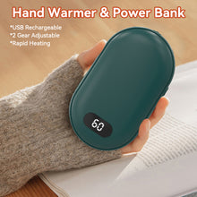 Load image into Gallery viewer, 2in1 USB Rechargeable Winter Hand Warmer Power Bank Mini Hand Warmer Electric Heater Pocket Warmer High-capacity Winter Gift
