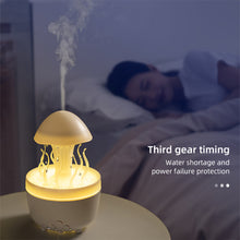 Load image into Gallery viewer, 300ml Rotating Water Droplet Aromatherapy Machine Oil Diffuser with Remote Control Colorful Light Auto Shut Off for Home Office
