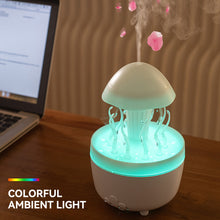 Load image into Gallery viewer, 300ml Rotating Water Droplet Aromatherapy Machine Oil Diffuser with Remote Control Colorful Light Auto Shut Off for Home Office
