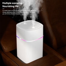 Load image into Gallery viewer, 600ML USB Air Humidifier Double Spray Port Essential Oil Aromatherapy Humificador Cool Mist Maker Fogger Purify for Home Office
