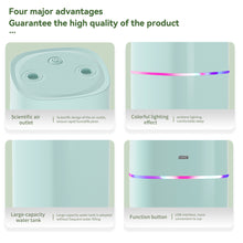 Load image into Gallery viewer, 600ML USB Air Humidifier Double Spray Port Essential Oil Aromatherapy Humificador Cool Mist Maker Fogger Purify for Home Office
