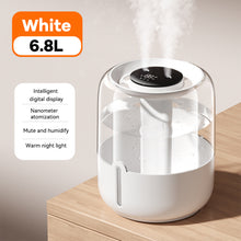 Load image into Gallery viewer, 6.8L Large Capacity Humidifier USB Double Spray Home Dormitory Office Bedroom Desktop With Small Night Light

