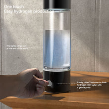 Load image into Gallery viewer, 460ml Hydrogen-Rich Water Cup Electric Hydrogen Rich Water Generator Bottle Titanium Quality Filter Portable Antioxidant Lonizer
