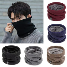 Load image into Gallery viewer, Unisex Solid Winter Thickened Velvet Neck Warm Scarf Plush Scarf Casual Versatile Outdoor Windproof Warm Scarf for Men Women

