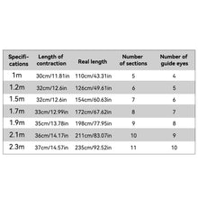 Load image into Gallery viewer, 1m-2.3m Telescopic Portable Mini Fishing Rods Super Hard Carbon Steel Rivers Lakes Fishing Rod Sea Fishing Pole Accessories
