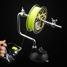 Load image into Gallery viewer, Aluminum Fishing Line Winder Spooler Machine Vacuum Spinning Baitcasting Reel Spooling Tool Accessories
