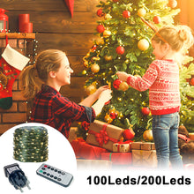 Load image into Gallery viewer, 30/40/50m Christmas Tree Decoration LED String Lights USB String Lights with Remote Control Garland Holiday Home Party Decor Fairy Lights
