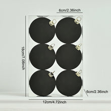 Load image into Gallery viewer, 6PCS 6cm Christmas Ball Ornaments Xmas Tree Hanging Pendants Home Party Decor 2025 New Year Noel Navidad
