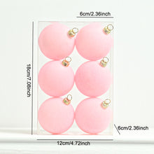 Load image into Gallery viewer, 6PCS 6cm Christmas Ball Ornaments Xmas Tree Hanging Pendants Home Party Decor 2025 New Year Noel Navidad
