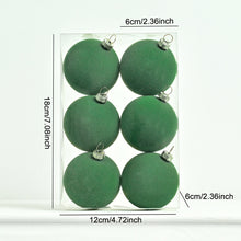 Load image into Gallery viewer, 6PCS 6cm Christmas Ball Ornaments Xmas Tree Hanging Pendants Home Party Decor 2025 New Year Noel Navidad
