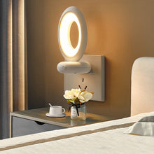 Load image into Gallery viewer, Creative Rotating Remote Control LED Night Light Plug-In Soft Light Eye Protection Sleep Atmosphere Bedroom Bedside Lamp
