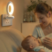 Load image into Gallery viewer, Creative Rotating Remote Control LED Night Light Plug-In Soft Light Eye Protection Sleep Atmosphere Bedroom Bedside Lamp
