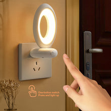 Load image into Gallery viewer, Creative Rotating Remote Control LED Night Light Plug-In Soft Light Eye Protection Sleep Atmosphere Bedroom Bedside Lamp
