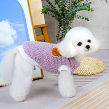 Load image into Gallery viewer, Winter Warm Bear Pattern Pet Dog Vest Soft Warm Clothes for Small Medium Dogs Chihuahua Bulldog Costume Jacket Clothing
