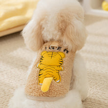 Load image into Gallery viewer, Animal Pattern Dog Clothes Cute Panda Vest Leashable Teddy Winter Clothes Bichon Warm Fleece Pet Clothing XS-XXL
