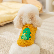 Load image into Gallery viewer, Animal Pattern Dog Clothes Cute Panda Vest Leashable Teddy Winter Clothes Bichon Warm Fleece Pet Clothing XS-XXL
