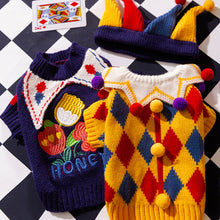Load image into Gallery viewer, Cute Puppy Pullover Autumn and Winter Novelty Pet Sweater Teddy Bikini Bear Knit Sweater Dog Comfortable Warm Christmas Clothes
