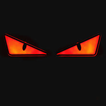 Load image into Gallery viewer, 2Pcs Motorcycle LED Devil'Eyes Lights Demon Eyes Headlight Motorcycle Mini Projector Lens Turn Signal Lamp Car Decoration Lights
