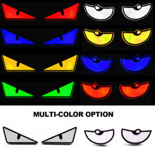 Load image into Gallery viewer, 2Pcs Motorcycle LED Devil'Eyes Lights Demon Eyes Headlight Motorcycle Mini Projector Lens Turn Signal Lamp Car Decoration Lights
