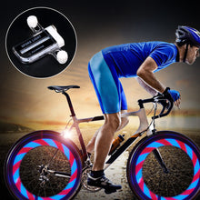 Load image into Gallery viewer, USB Rechargeable 14 RGB LED Bike Wheel Spoke Light Waterproof Bicycle Warning Lights LED Neon Bike Tyre Light Bicycle Rim Decor
