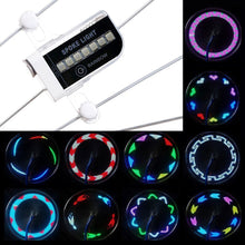 Load image into Gallery viewer, USB Rechargeable 14 RGB LED Bike Wheel Spoke Light Waterproof Bicycle Warning Lights LED Neon Bike Tyre Light Bicycle Rim Decor
