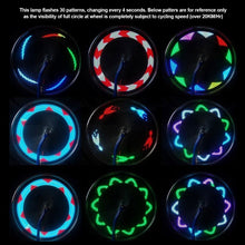 Load image into Gallery viewer, USB Rechargeable 14 RGB LED Bike Wheel Spoke Light Waterproof Bicycle Warning Lights LED Neon Bike Tyre Light Bicycle Rim Decor
