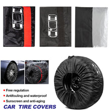 Load image into Gallery viewer, 1Pc Universal Car Spare Tire Covers Case Auto Wheel Tires Storage Bags Carry Tote Tire For Cars Wheel Covers 13-18inch 19-23inch
