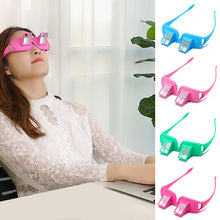 Load image into Gallery viewer, Colorful Lazy Prismatic Periscope Horizontal Glasses Eyeglasses Lazy Reading Glasses Lying Down Bed Reading Watching HD Readers Glasses
