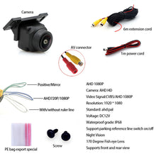 Load image into Gallery viewer, Universal Car Reversing Back Up Camera Waterproof HD Vehicle Rear Front Side View Camera CCD FishEye Lens Night Vision
